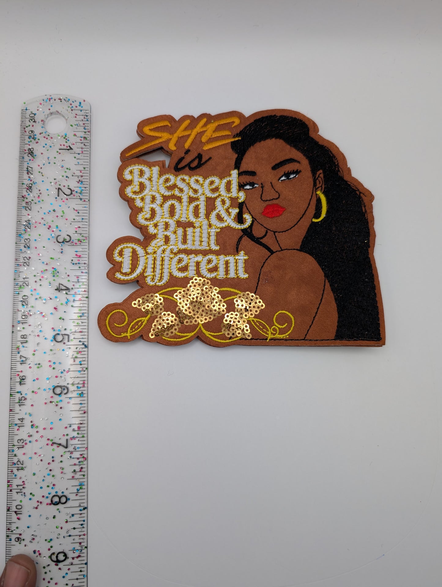 Blessed & Built Different Golden Lady