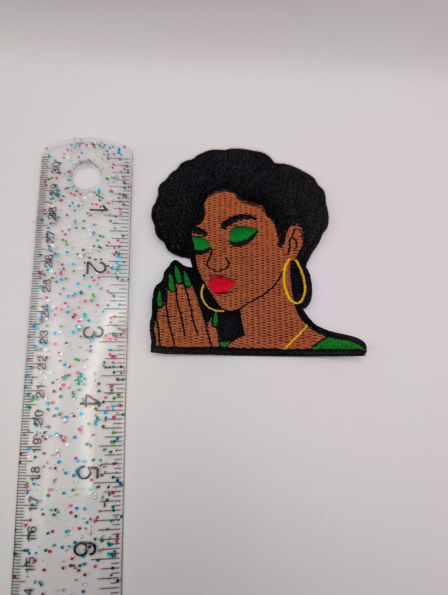 Praying Lady in Green