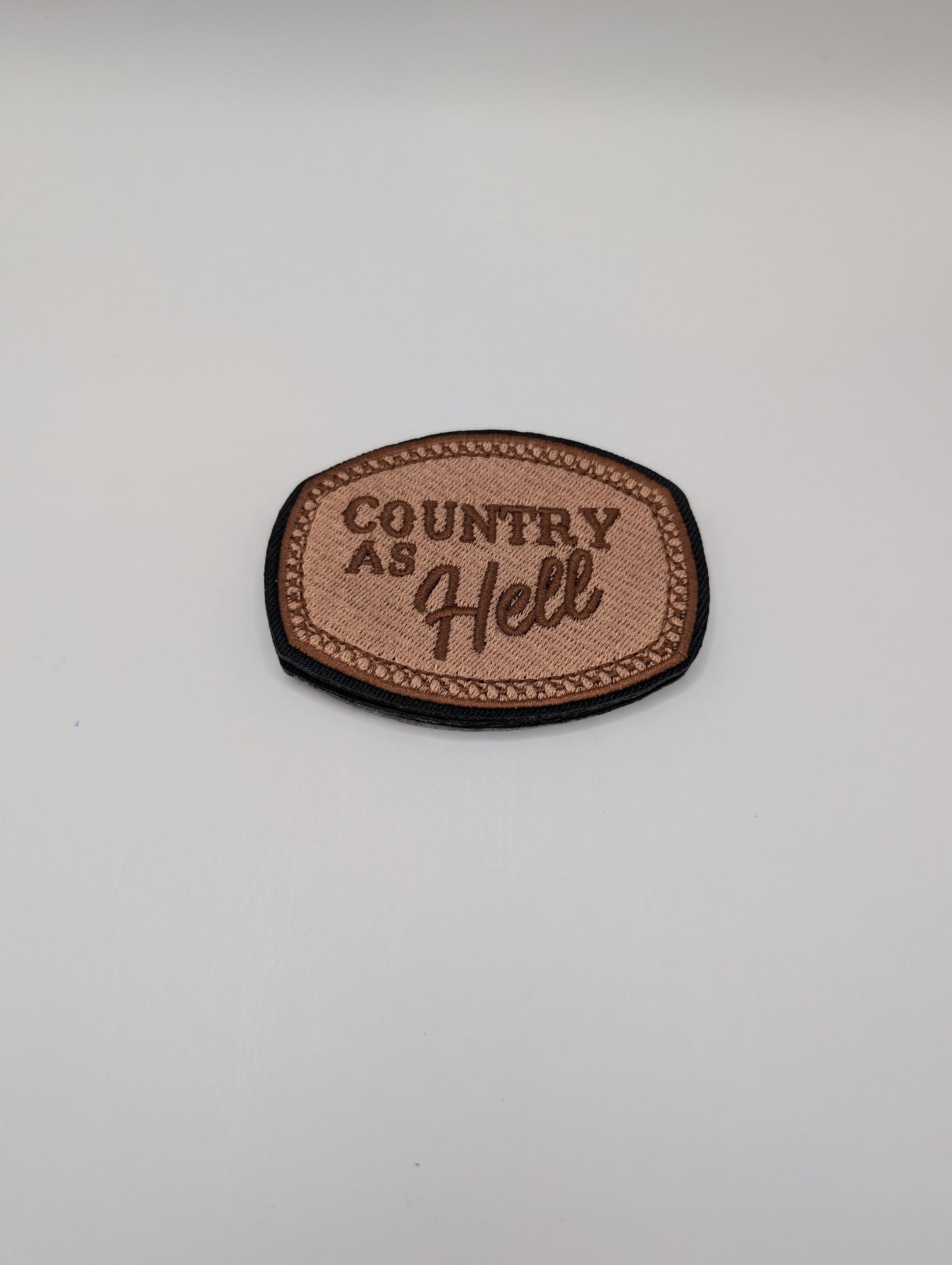 Faux Leather All Embroidery