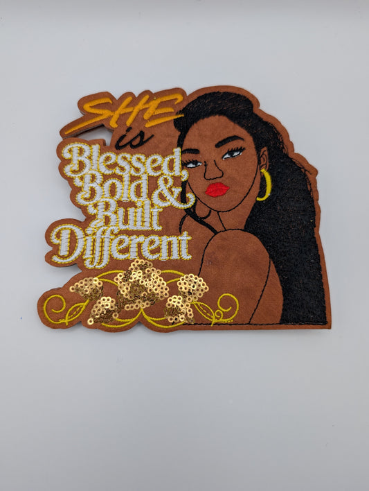 Blessed & Built Different Golden Lady