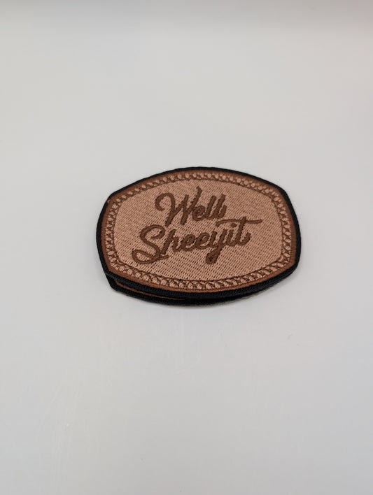Faux Leather All Embroidery